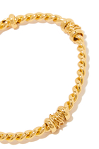 Torsade Bangle Bracelet, Gold-Plated Metal